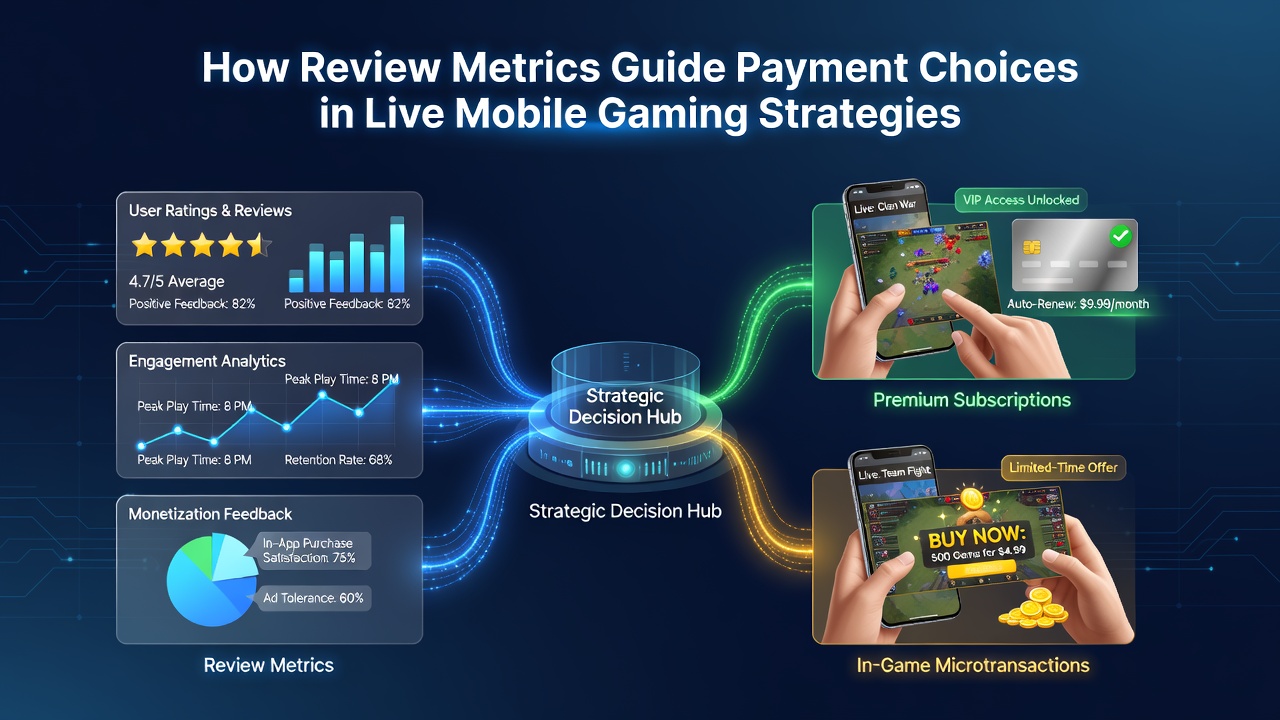 Übersicht über Bewertungsmetriken und Zahlungsoptionen in mobilen Live-Gaming-Apps