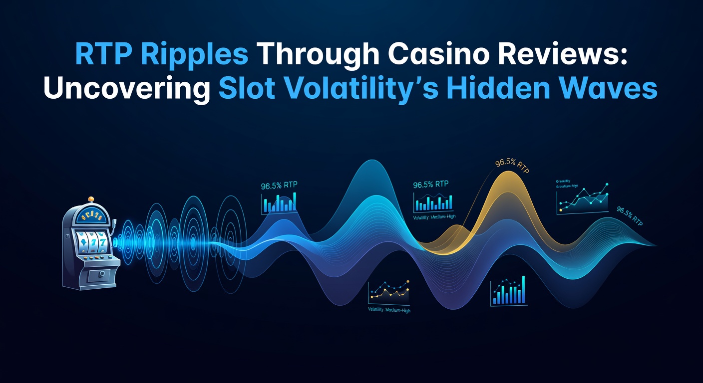 Grafik zeigt RTP-Kurven und Volatilitätswellen in Slot-Maschinen, die durch Casino-Reviews visualisiert werden