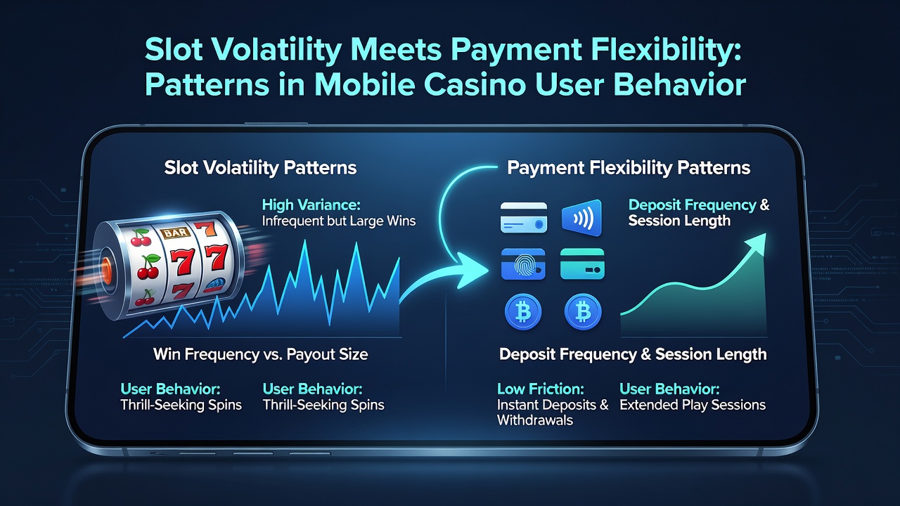 Darstellung von Nutzerverhaltensmustern bei Slots mit unterschiedlicher Volatilität und flexiblen Zahlungsoptionen auf mobilen Geräten